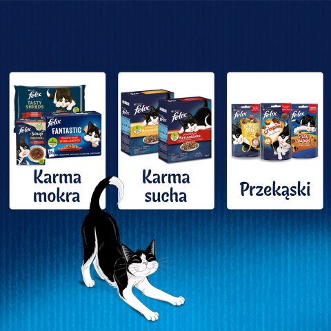 PURINA NESTLE FELIX Sensations indyk, makrela, jagnięcina - mokra karma dla kota - 12x 85g PURINA NESTLE FELIX Sensations indyk, makrela, jagnięcina - mokra karma dla kota - 12x 85g