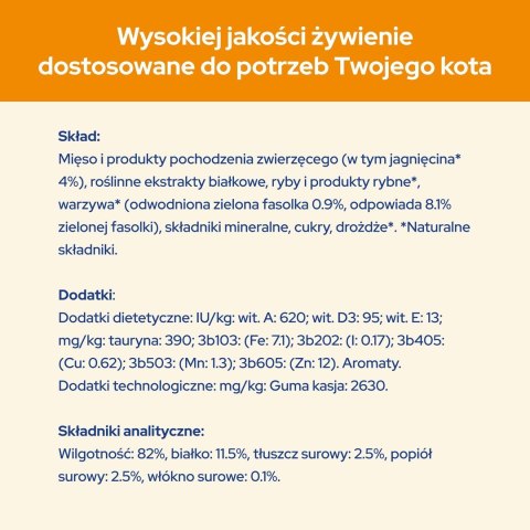 PURINA NESTLE PURINA Cat Chow Jagnięcina, zielona fasolka - mokra karma dla kota - 10x85 g PURINA NESTLE PURINA Cat Chow Jagnięcina, zielona fasolka - mokra karma dla kota - 10x85 g