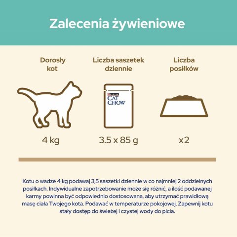 PURINA NESTLE Purina Cat Chow Hairball z kurczakiem i zieloną fasolką w sosie - mokra karma dla kota - 85 g PURINA NESTLE Purina Cat Chow Hairball z kurczakiem i zieloną fasolką w sosie - mokra karma dla kota - 85 g