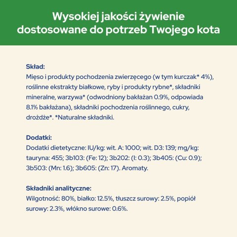 PURINA NESTLE Purina Cat Chow Sterilised z kurczakiem i bakłażanem w sosie - mokra karma dla kota - 85 g PURINA NESTLE Purina Cat Chow Sterilised z kurczakiem i bakłażanem w sosie - mokra karma dla kota - 85 g