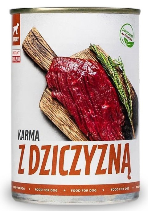 TufTuf Tuf Tuf Puszka mielonka z dziczyzną 800g TufTuf Tuf Tuf Puszka mielonka z dziczyzną 800g