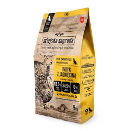 Wiejska zagroda WIEJSKA ZAGRODA Indyk z jagnięciną (dorosły) chrupki M - Karma sucha dla psa - 9kg