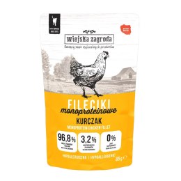 Wiejska zagroda Wiejska Zagroda Karma mokra dla kota Fileciki Kurczak (dorosły) 85g (12 szt/op)