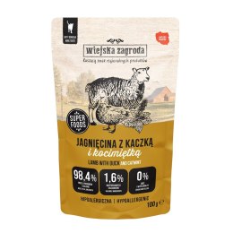 Wiejska zagroda Wiejska Zagroda Karma mokra dla kota Jagnięcina z kaczką i kocimiętką (dorosły) 100g (12 szt/op)