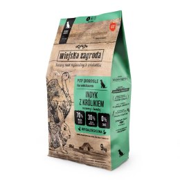 Wiejska zagroda Wiejska Zagroda indyk z królikiem- sucha karma dla psa - 9kg