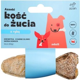 Brit AZANKI Kość z krewetką skórze dorsza KSZTAŁT RYBKI 12cm