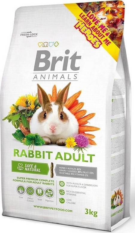 Brit Brit Animals Rabbit Adult Complete 3kg Brit Brit Animals Rabbit Adult Complete 3kg