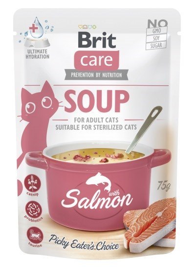 Brit Brit Care Soup with salmon 75g cat Brit Brit Care Soup with salmon 75g cat