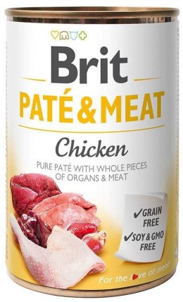 Brit Karma BRIT PATÉ & MEAT z kurczakiem -mokra dla psa 400g