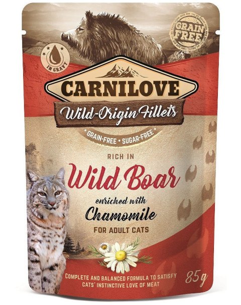 CARNILOVE Carnilove Cat Pouch Wild Boar&Chamomile 85g CARNILOVE Carnilove Cat Pouch Wild Boar&Chamomile 85g