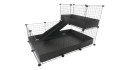 C&C Klatka modułowa C&C 3x2 + Loft 2x1+ Rampa czarna