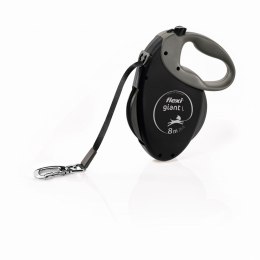 Flexi FLEXI Smycz automat. GIANT taśma black edition 8m czarna