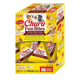 INABA INABA CAT FUN BITES CHICKEN&TUNA&CHEESE przysmak dla kota 8x12g (96g)