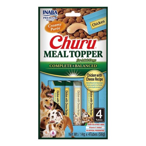 INABA INABA DOG MEAL TOPPER CHICKEN CHEESE 4x14g 56g