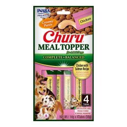 INABA INABA DOG MEAL TOPPER CHICKEN SALMON 4x14g 56g