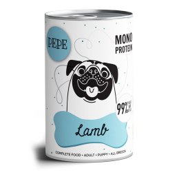 PAKA ZWIERZAKA Paka Zwierzaka Pepe Lamb 99% jagnięcina 400g