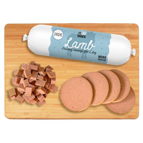 PAKA ZWIERZAKA Paka Zwierzaka Pepe kiełbaski meat snack jagnięcina 200g PAKA ZWIERZAKA Paka Zwierzaka Pepe kiełbaski meat snack jagnięcina 200g