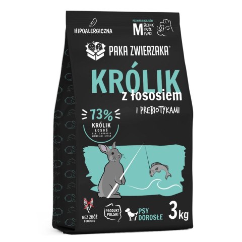 PAKA ZWIERZAKA Paka Zwierzaka Seventh Heaven Królik z łososiem ''M'' 3kg PAKA ZWIERZAKA Paka Zwierzaka Seventh Heaven Królik z łososiem ''M'' 3kg