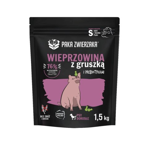PAKA ZWIERZAKA Paka Zwierzaka Seventh Heaven Wieprzowina z gruszką ''S'' 1,5kg PAKA ZWIERZAKA Paka Zwierzaka Seventh Heaven Wieprzowina z gruszką ''S'' 1,5kg