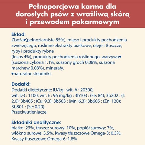 PURINA NESTLE PURINA DOG CHOW Adult Sensitive z łososiem - sucha karma dla psa - 14 kg PURINA NESTLE PURINA DOG CHOW Adult Sensitive z łososiem - sucha karma dla psa - 14 kg