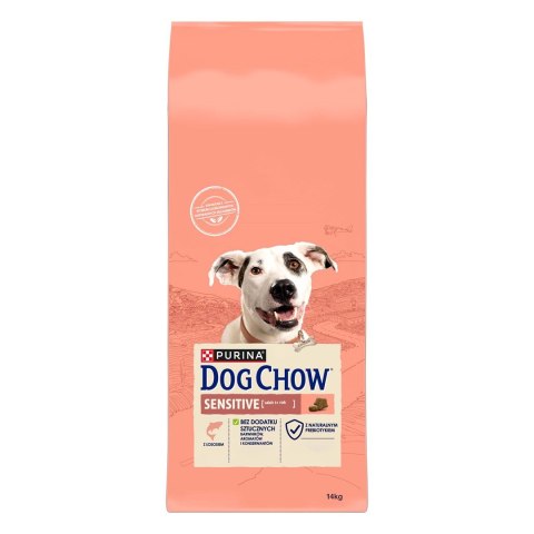 PURINA NESTLE PURINA DOG CHOW Adult Sensitive z łososiem - sucha karma dla psa - 14 kg PURINA NESTLE PURINA DOG CHOW Adult Sensitive z łososiem - sucha karma dla psa - 14 kg