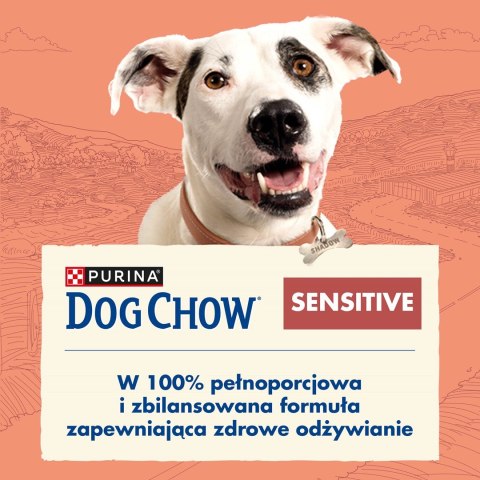 PURINA NESTLE PURINA DOG CHOW Adult Sensitive z łososiem - sucha karma dla psa - 14 kg PURINA NESTLE PURINA DOG CHOW Adult Sensitive z łososiem - sucha karma dla psa - 14 kg