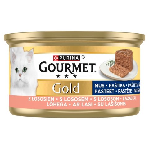 PURINA NESTLE PURINA GOURMET GOLD Mus z łososiem 85g PURINA NESTLE PURINA GOURMET GOLD Mus z łososiem 85g
