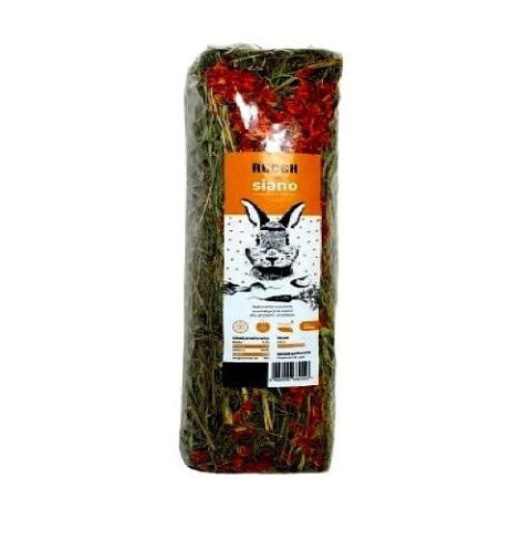 RECEK RECEK Siano Łąkowe z dodatkiem marchewki 1kg RECEK RECEK Siano Łąkowe z dodatkiem marchewki 1kg