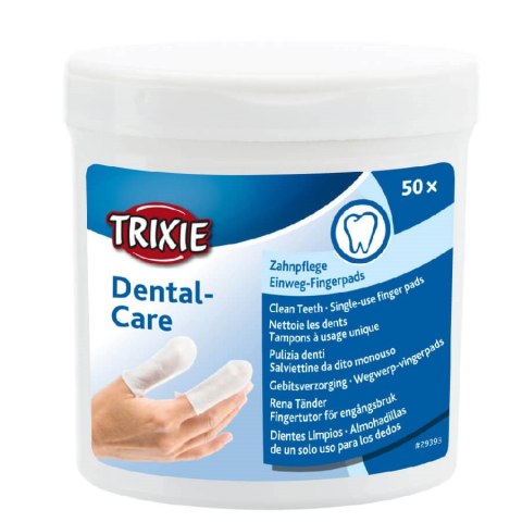 TRIXIE TRIXIE Dental-Care - Chusteczki czyszczące zęby - 50 sztuk