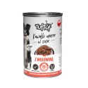 TufTuf Tuf Tuf kawałki mięsne z wołowiną dla psa puszka 415g