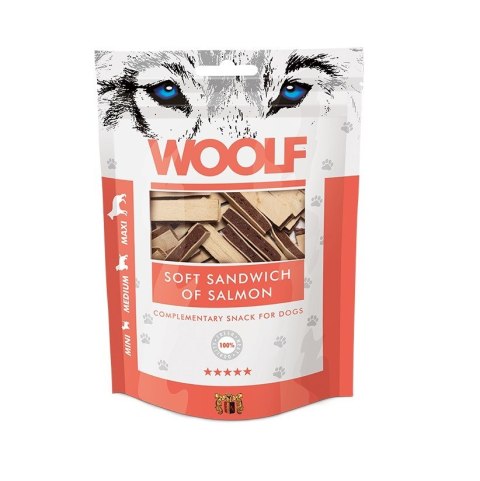 WOOLF WOOLF SOFT SANDWICH OF SALMON przysmak dla psa 100g WOOLF WOOLF SOFT SANDWICH OF SALMON przysmak dla psa 100g