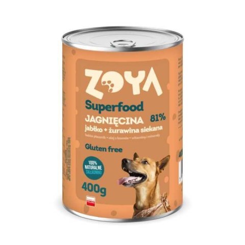 ZOYA ZOYA Jagnięcina - Superfood - Karma mokra dla psów - 400g ZOYA ZOYA Jagnięcina - Superfood - Karma mokra dla psów - 400g
