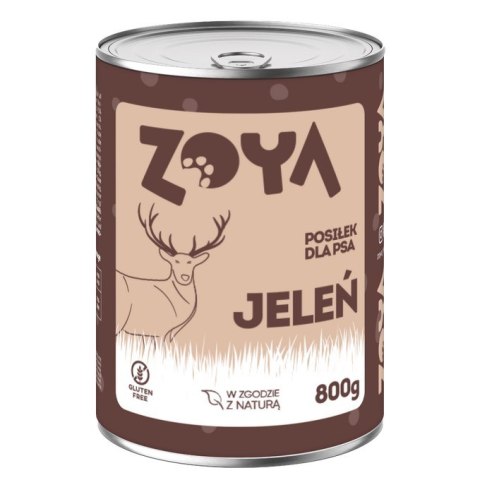ZOYA ZOYA Jeleń - puszka - Karma mokra dla psów - 800g ZOYA ZOYA Jeleń - puszka - Karma mokra dla psów - 800g