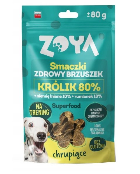 ZOYA ZOYA Smaczki - Zdrowy brzuszek - Przysmak dla psów - 80g ZOYA ZOYA Smaczki - Zdrowy brzuszek - Przysmak dla psów - 80g