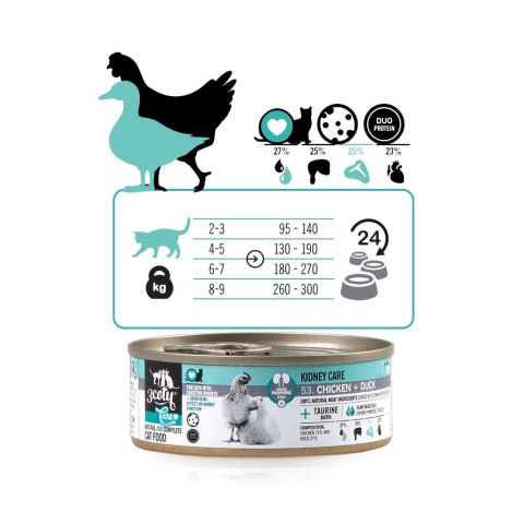 3coty 3Coty CHICKEN + DUCK Care for cats with sensitive kidneys 80g 3coty 3Coty CHICKEN + DUCK Care for cats with sensitive kidneys 80g