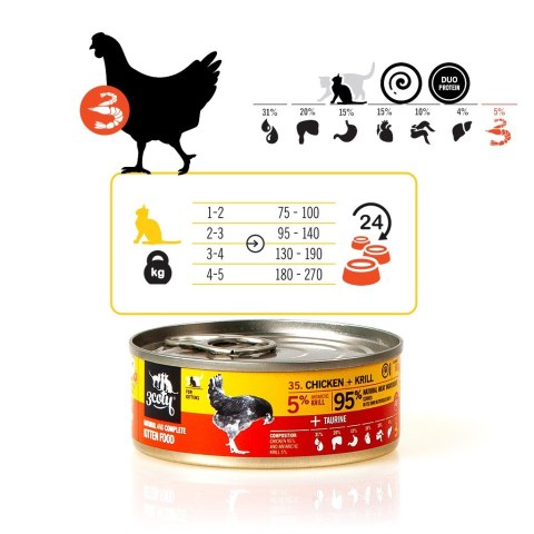 3coty 3Coty CHICKEN + KRILL for Kittens 80g 3coty 3Coty CHICKEN + KRILL for Kittens 80g