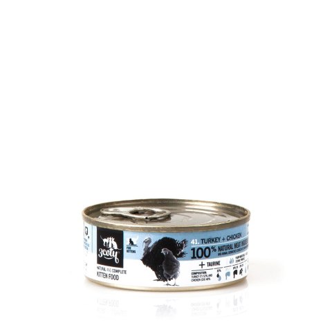 3coty 3Coty TURKEY + CHICKEN for Kittens 80g 3coty 3Coty TURKEY + CHICKEN for Kittens 80g