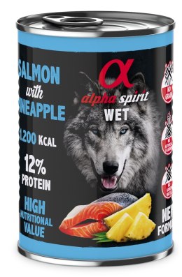 Alpha spirit Alpha Spirit łosoś/ananas mokra karma pies 400 g