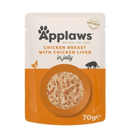 Applaws Applaws Cat Pouch Chicken Breast with Liver in Jell 70g Applaws Applaws Cat Pouch Chicken Breast with Liver in Jell 70g