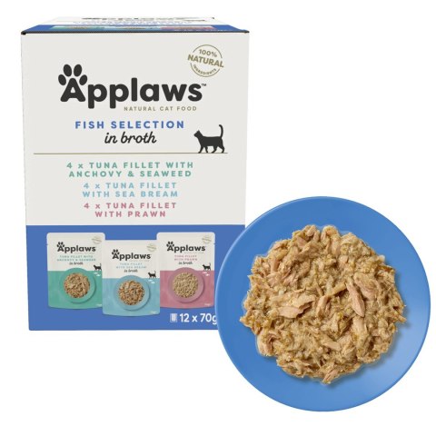 Applaws Applaws Cat Pouch Multipack Fish Selection 12x70g Applaws Applaws Cat Pouch Multipack Fish Selection 12x70g