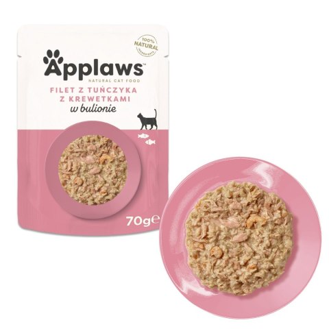 Applaws Applaws Cat Pouch Tuna Fillet with Pacific Prawn 70g Applaws Applaws Cat Pouch Tuna Fillet with Pacific Prawn 70g