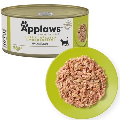 Applaws Applaws Cat Tin Tuna Fillet with Seaweed 156g Applaws Applaws Cat Tin Tuna Fillet with Seaweed 156g