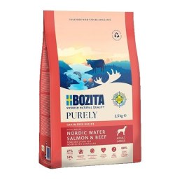 BOZITA BOZITA Purely łosoś i wołowina karma bezzbożowa dorosłe psy duże rasy 2,5 kg