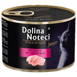 DOLINA NOTECI DOLINA NOTECI Premium Junior bogata w indyka - mokra karma dla kota - 185 g