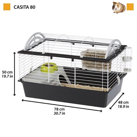 FERPLAST CASITA 80 (x1) - klatka dla świnek morskich i królików FERPLAST CASITA 80 (x1) - klatka dla świnek morskich i królików