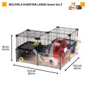 FERPLAST FERPLAST Multipla Hamster Large 107,5x37,5x H 42cm