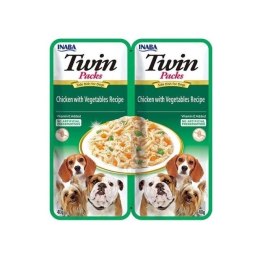 INABA INABA Dog Twin Kurczak Warzywa 2x40g