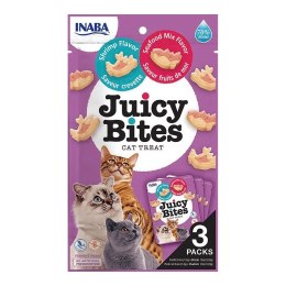 INABA Przysmak JUICY BITES Krewetki i seafood kot 3x11,3g