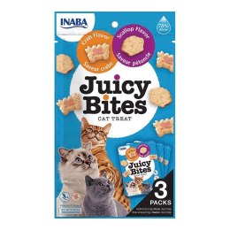 INABA Przysmak JUICY BITES Przegrzebek i krab kot 3x11,3g