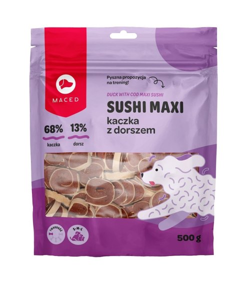 MACED MACED Przysmak Sushi Maxi Kaczka z Dorszem 500g MACED MACED Przysmak Sushi Maxi Kaczka z Dorszem 500g